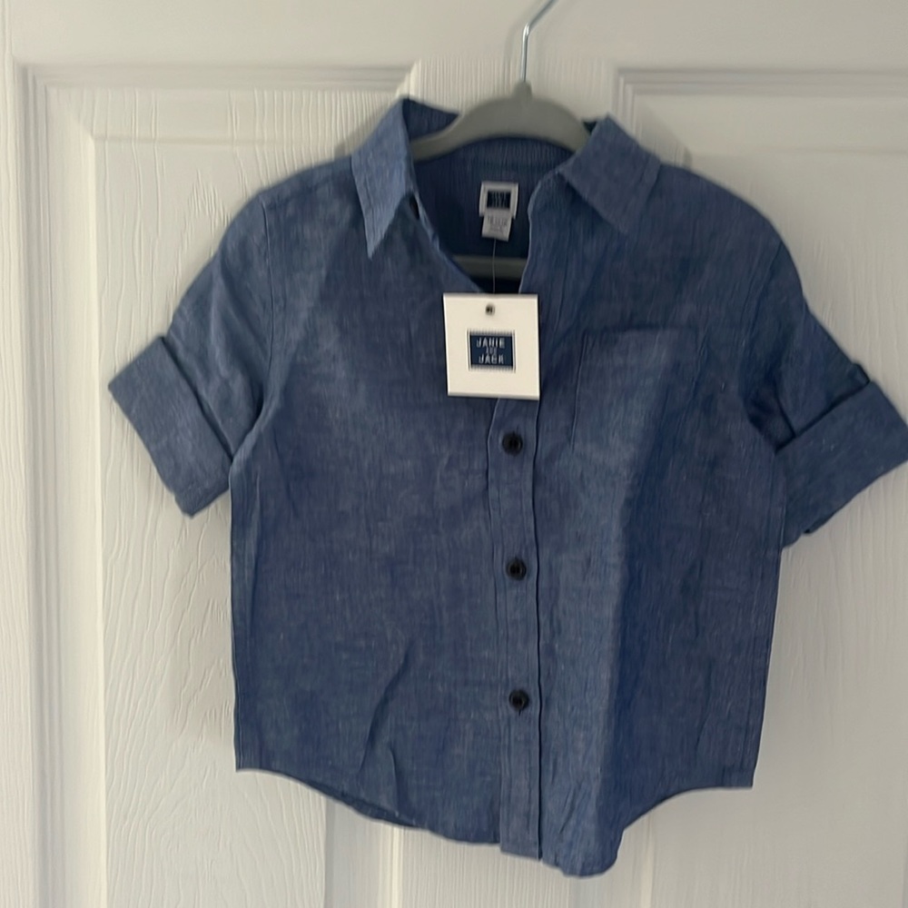 Janie and Jack boys shirt, blue